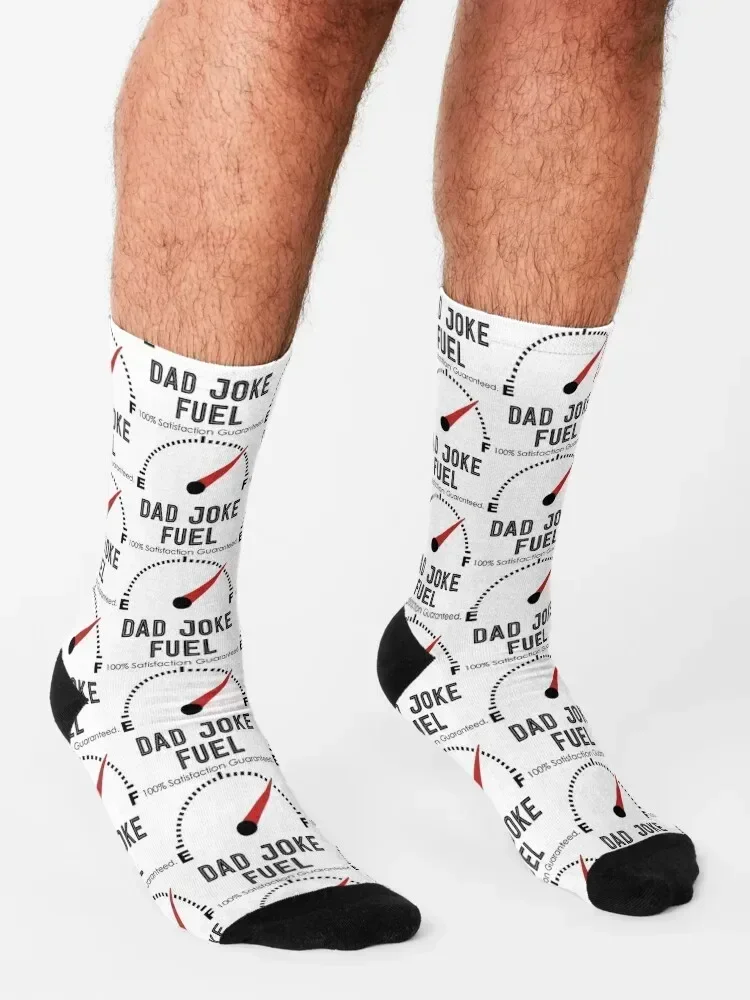 Dad jokes fuel Socks warm winter hiking floral winter gifts Male Socks Women's