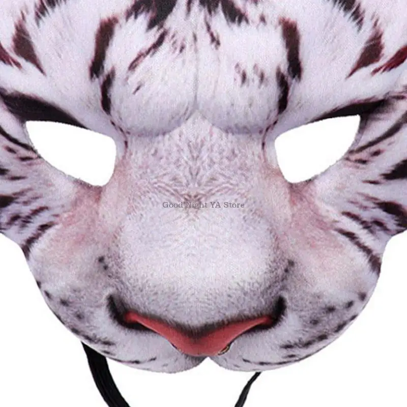 Halloween Unisex Pig Animal Half Face Eye Mask Festival Masquerade Party Fancy Cosplay Costume Decoration