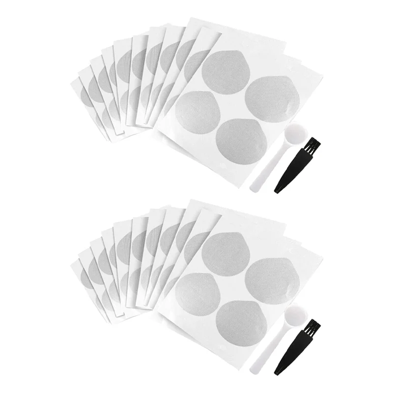 ABRS-200 Pz Coperchi in foglio di alluminio Coperchi in alluminio Guarnizioni Coperchi in foglio per capsule di caffè Nespresso Originalline con spazzola per cucchiaio