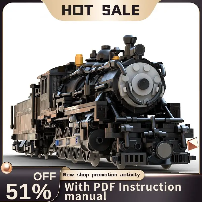 

New 1343Pcs City Technical Train Tracks Railway Moc Santa Fe 789 Model Building Blocks Diy Creative Ideas Toys Birthday Gifts