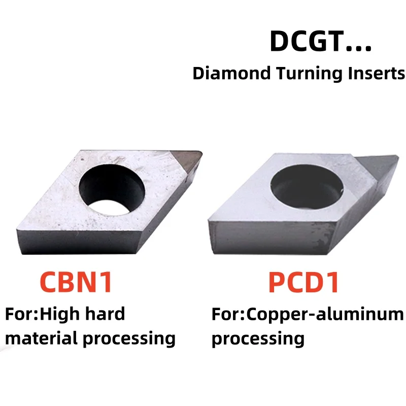 1 SZTUK DCGT 0702 11T30T 308 CBN PCD Tokarka CNC Wytaczadło do obróbki żeliwa i aluminium Płytki węglikowe