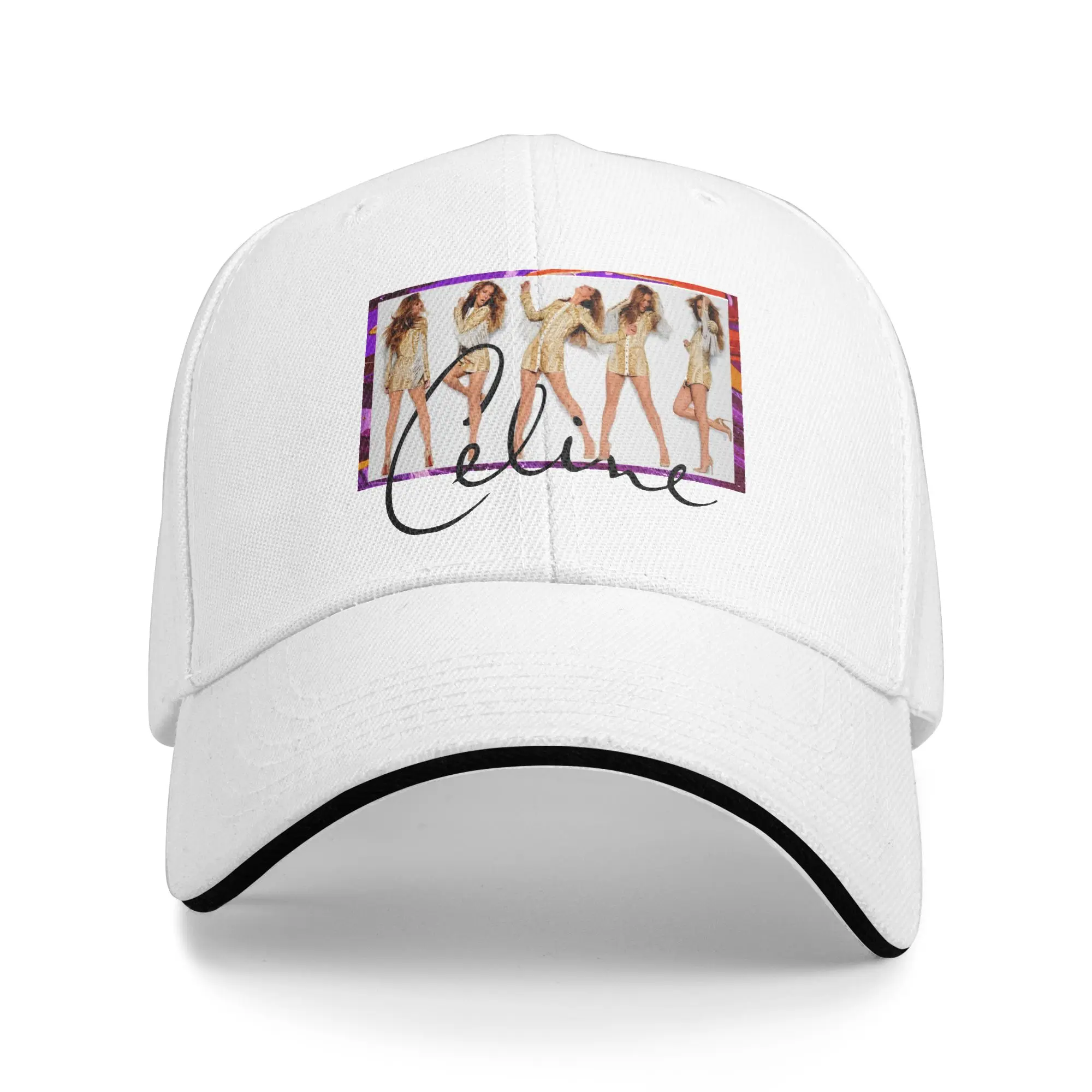 Casual Baseball Cap Celines Portrait  Live On Tour Dion  Hunting Camping Trucker Hat For Men Breathable y2k Cool Baseball Caps