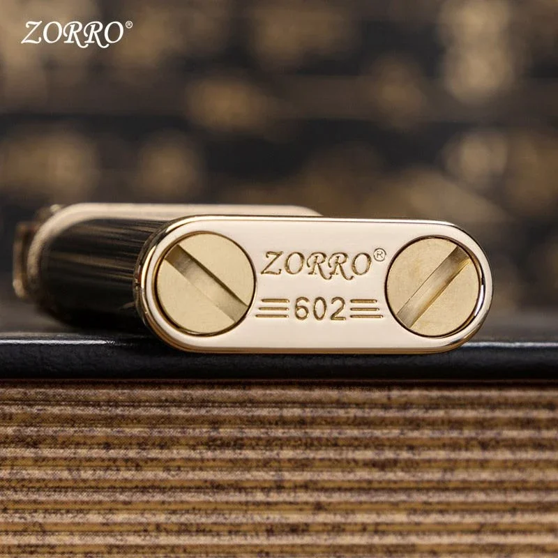 Zorro Personalized Catapult Windproof Metal Lighter Creative Retro Pure Copper Kerosene Lighter Cigarette  Lighter Men\'s Gift