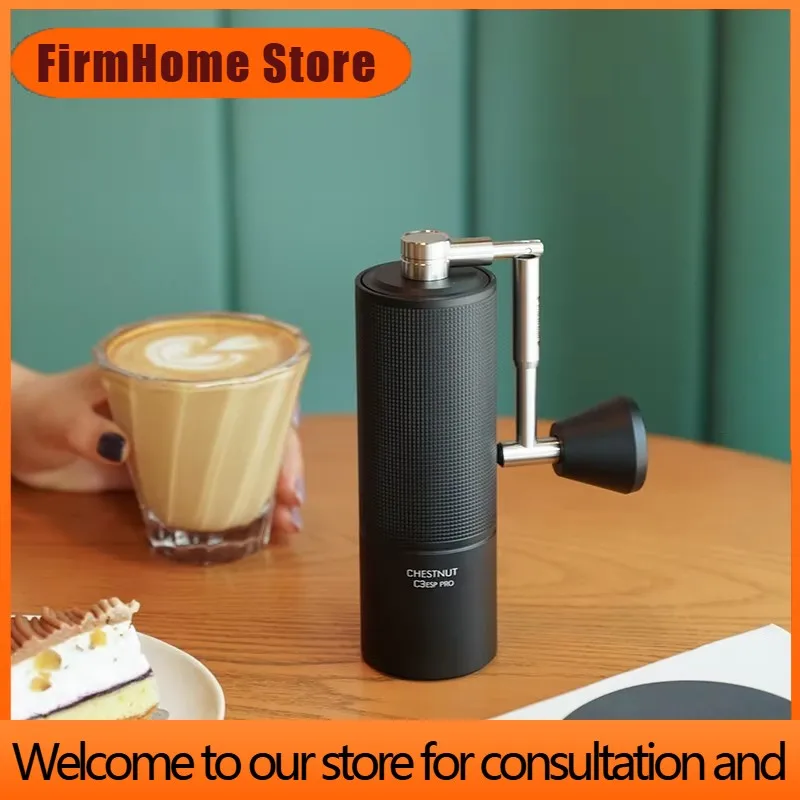 FirmHome StoreCoffee Grinders Chestnut C3ESP PRO Manual Coffee Grinder Capacity 25g Hand Adjustable Steel Core Burr Send Cleanin