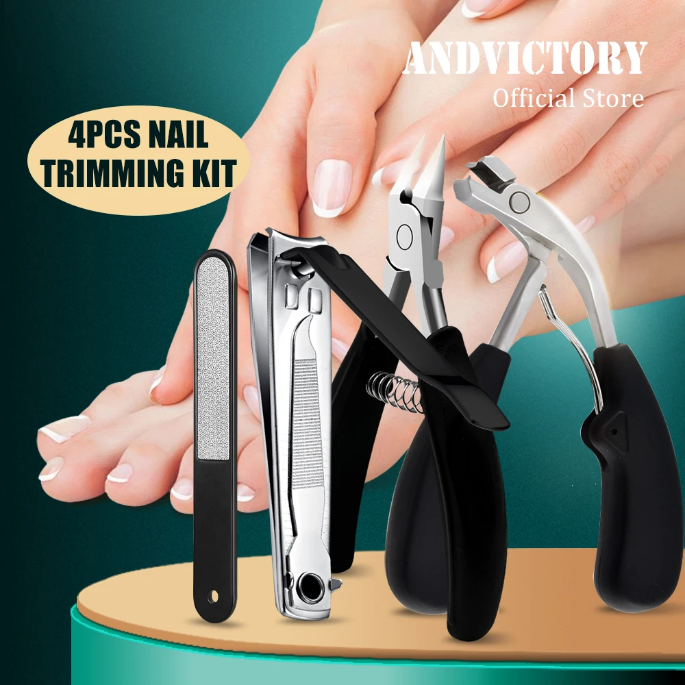 

2/4 шт./компл. кусачки для ногтей на ногах, толстые кусачки для ногтей на ногах, длинная ручка, угловая головка, комплект кусачек для ногтей с широким отверстием челюсти