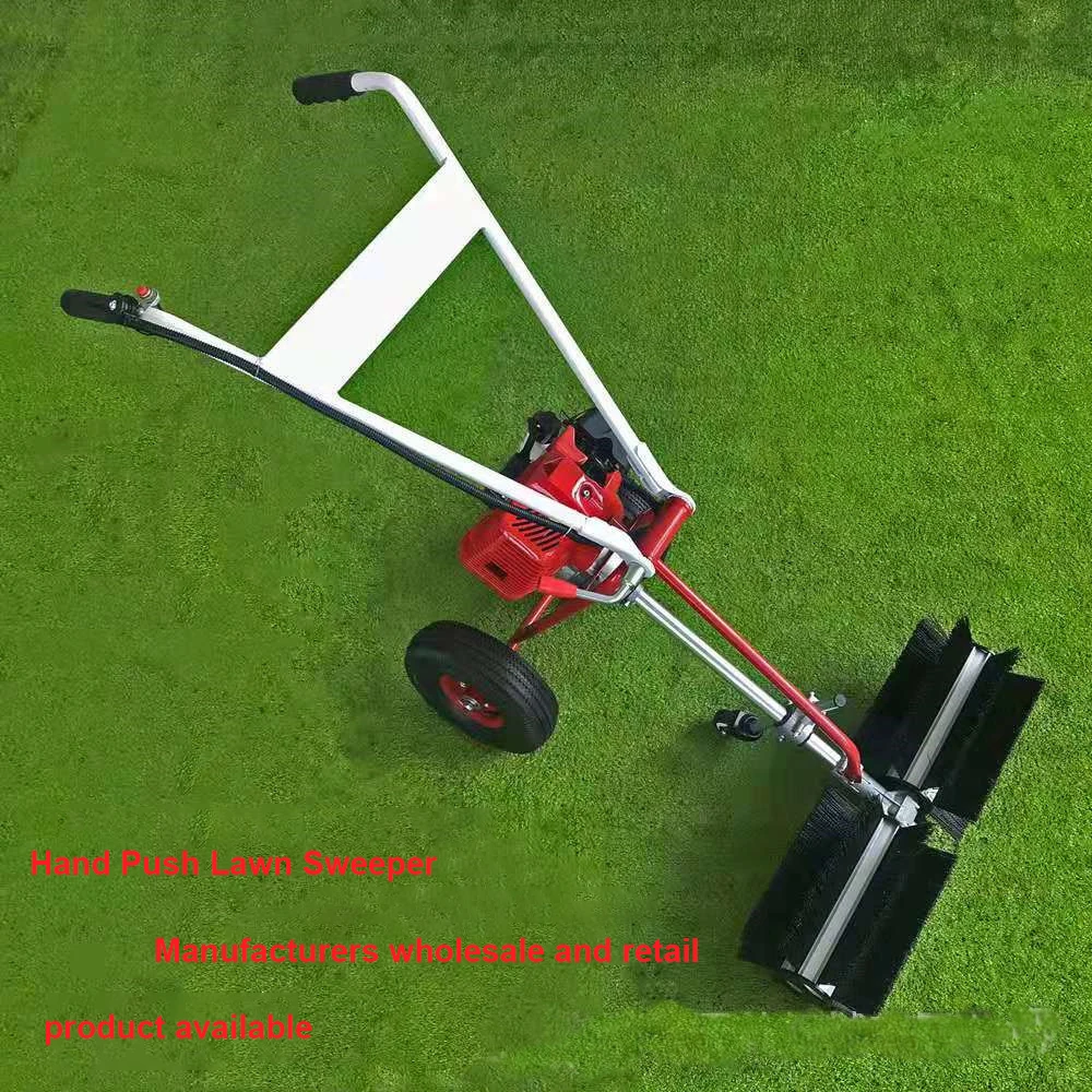 Hand Push Grass Power Brush Lawn Sweeper