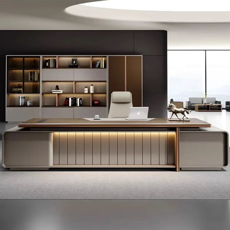 Desk Wooden Cheap Large Drawers Executive Desk Wood Modern  Furniture