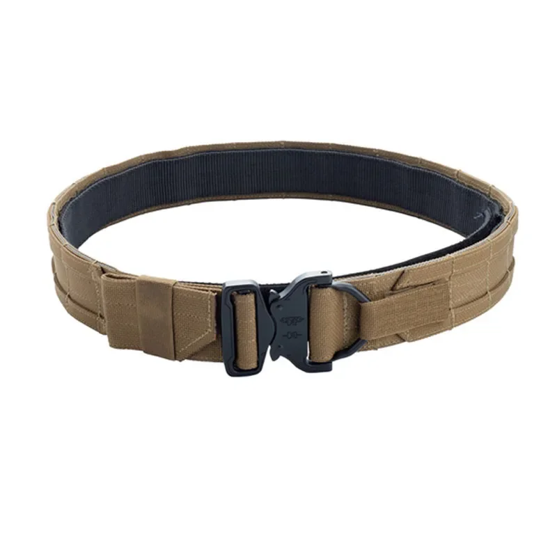 1.75 inch 2 Inch Tactical  Style Belt Two Layer Quick Release Metal Buckle Belt Molle Waist Belt Hunting Airsoft Combat Belt