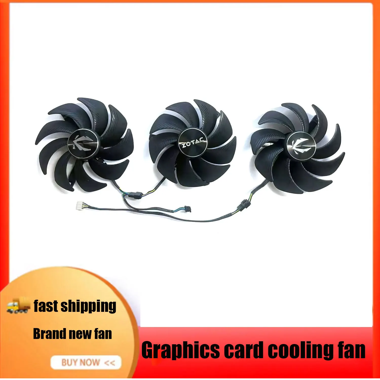 NEW GAH3S2H RTX4080 4090 GPU Fan for ZOTAC RTX 4080 4090 TRINITY OC Graphics Card