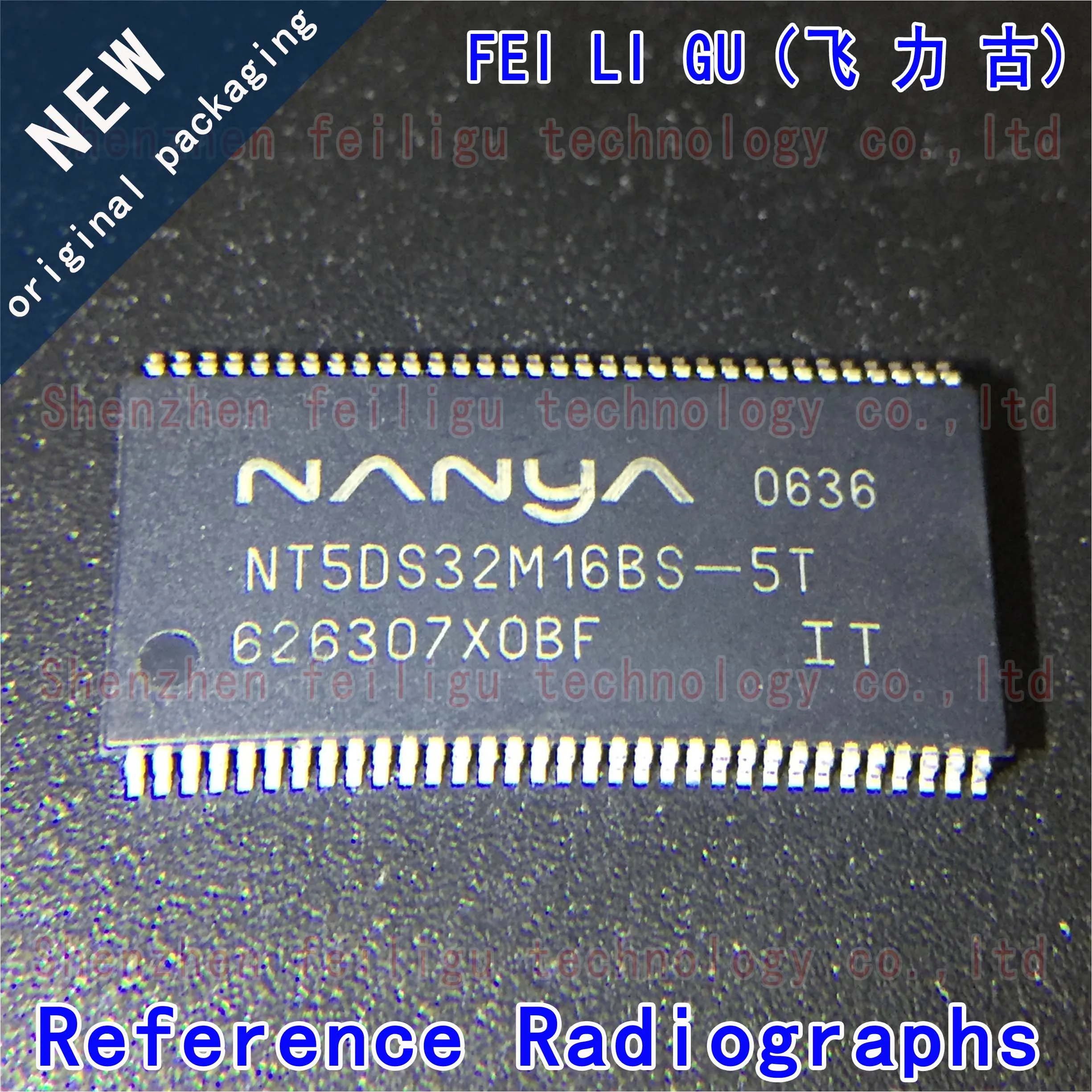 1/10/30PCS 100% New original NT5DS32M16BS-5T NT5DS32M16BS Package:TSOP66 Memory Chip