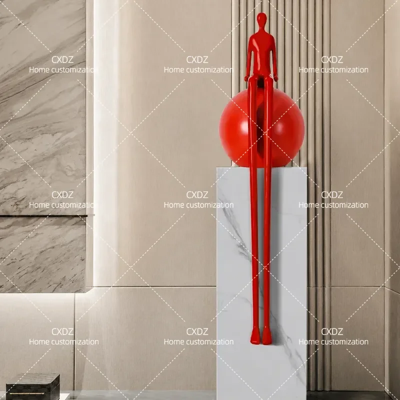 Abstract Long Leg Sculpture Ornament Modern Light Luxury Floor Art Decoration for Hotel Lobby Exhibition Hall Entrance