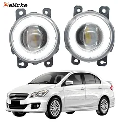 Led Car Fog Lamp Assembly Angel Eye DRL Daytime Runinng Lights Ring for Suzuki Ciaz Alivio 2014 2015 2016 2017 2018 2019