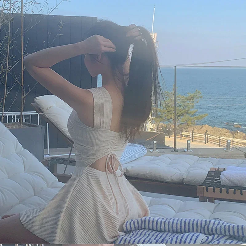 2025 New Style Women's Bikini Swimsuit Sexy Slimming Beach Vacation Hot Spring Thermal Skirt Design Separate Swimwear