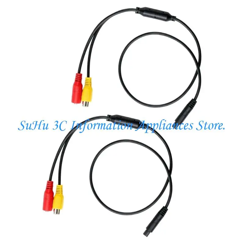  Camera Adapter Wiring Harness with 4-Pin Input and Output 13.78Inch