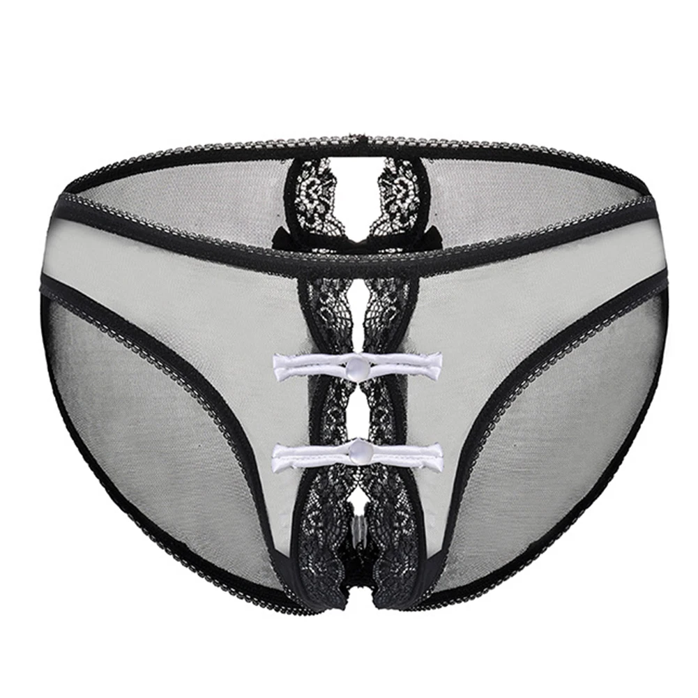 Roupa interior masculina de baixo crescimento em malha, cuecas ultrafinas, calcinha de renda aberta, calcinha transparente, lingerie aberta, cueca sexy