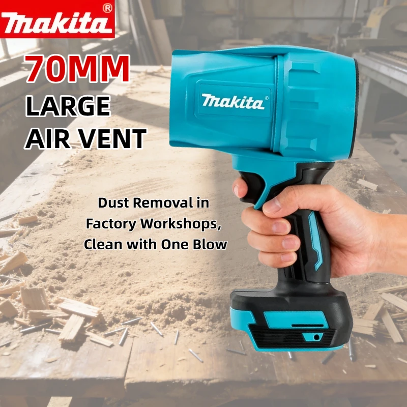 Makita Turbo Jet Fan 30000RPM Violent Blower, 18V Cordless Electric Air Duster Powerful Tool for Car Cleaning & Dust Removal