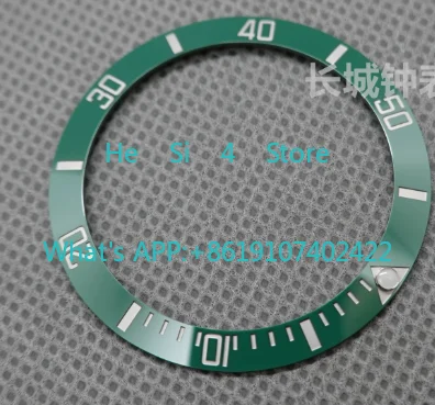 41mm Platinum-Colored Lettering Ceramic Bezel Replacement Compatible with 126610 Dive Watch Accessory