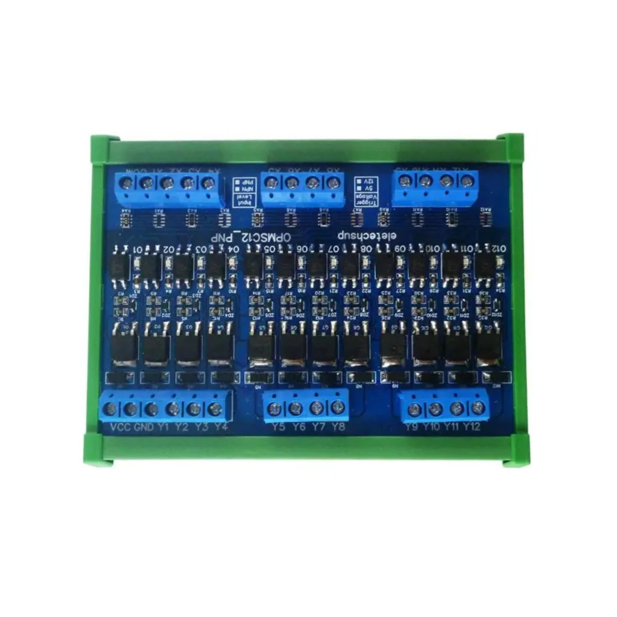 12CH 12V 24V Multipurpose PNP/NPN to PNP/NPN PLC Signal Amplifier Board 5A Solid State Relay Module for RS485