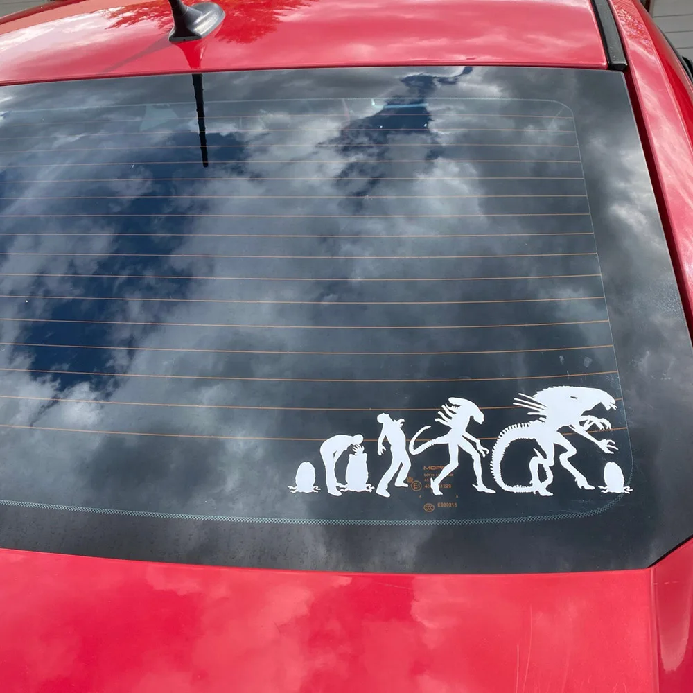 Alien Xenomorph Car Sticker HR Giger Egg to Alien Queen Evolution Vinyl Decal Alien Movie Sticker