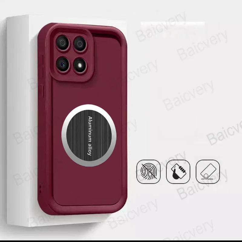 لهاتف Honor X7D 5G / 400 Smart 5G غطاء من البولي يوريثان الحراري الملون Fundas Coque مع ملصق صفائح حديد