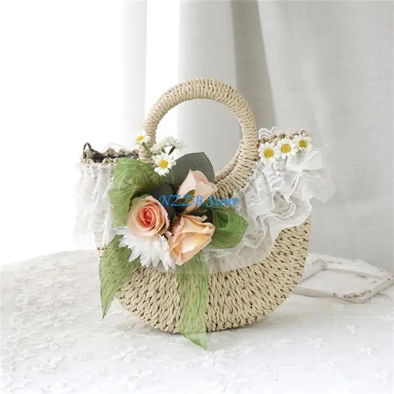 

T21F Teenager Girl Tea Party Hat Hangbag Multipurpose Supplies for Birthday New Year Wedding Decoration Gift