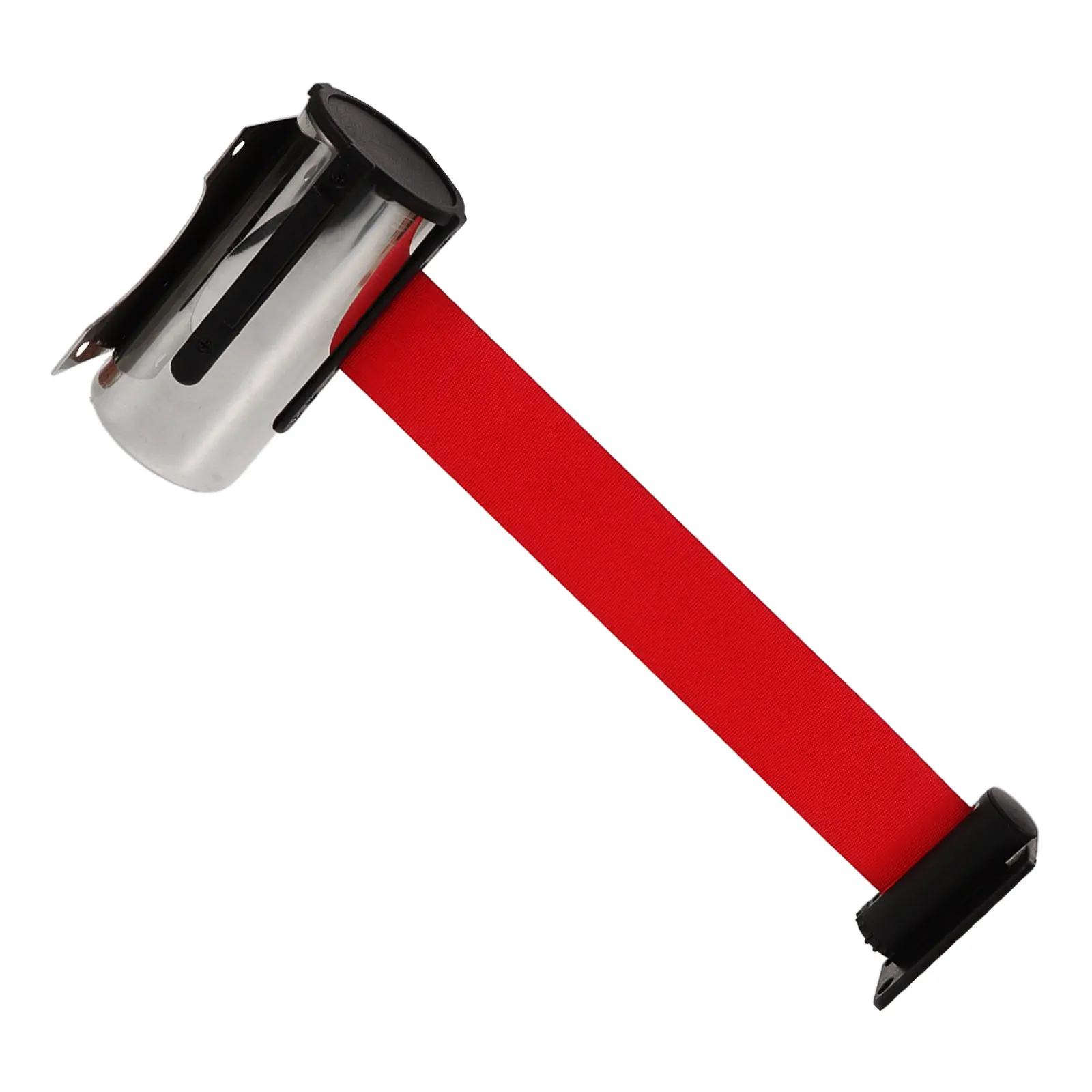 Cinta Retrátil para Controle de Multidões, Design Versátil e Elegante, Ajuste Fácil de Comprimento, Apelo Visual para Festas e Filas