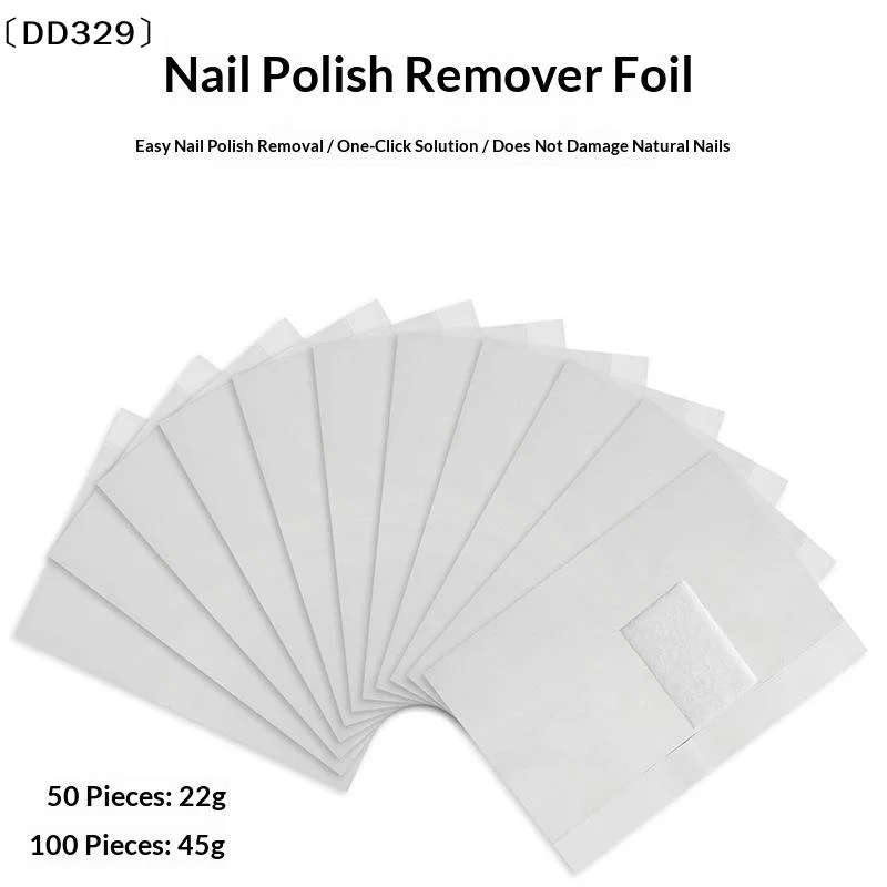50/100pcs Remover Aluminum Foil Nail Wraps For Soak Off Acrylic Gel Polish  Cleaning With Cotton Pad Manicure ToolsDD329