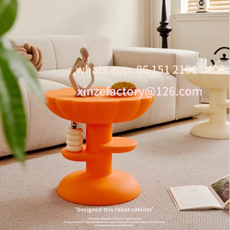 

Customizable styl Kreatywny kwiatowy stolik kawowy Prosta podwójna taca do przechowywania Krawędź stołu Dekoracja salonu