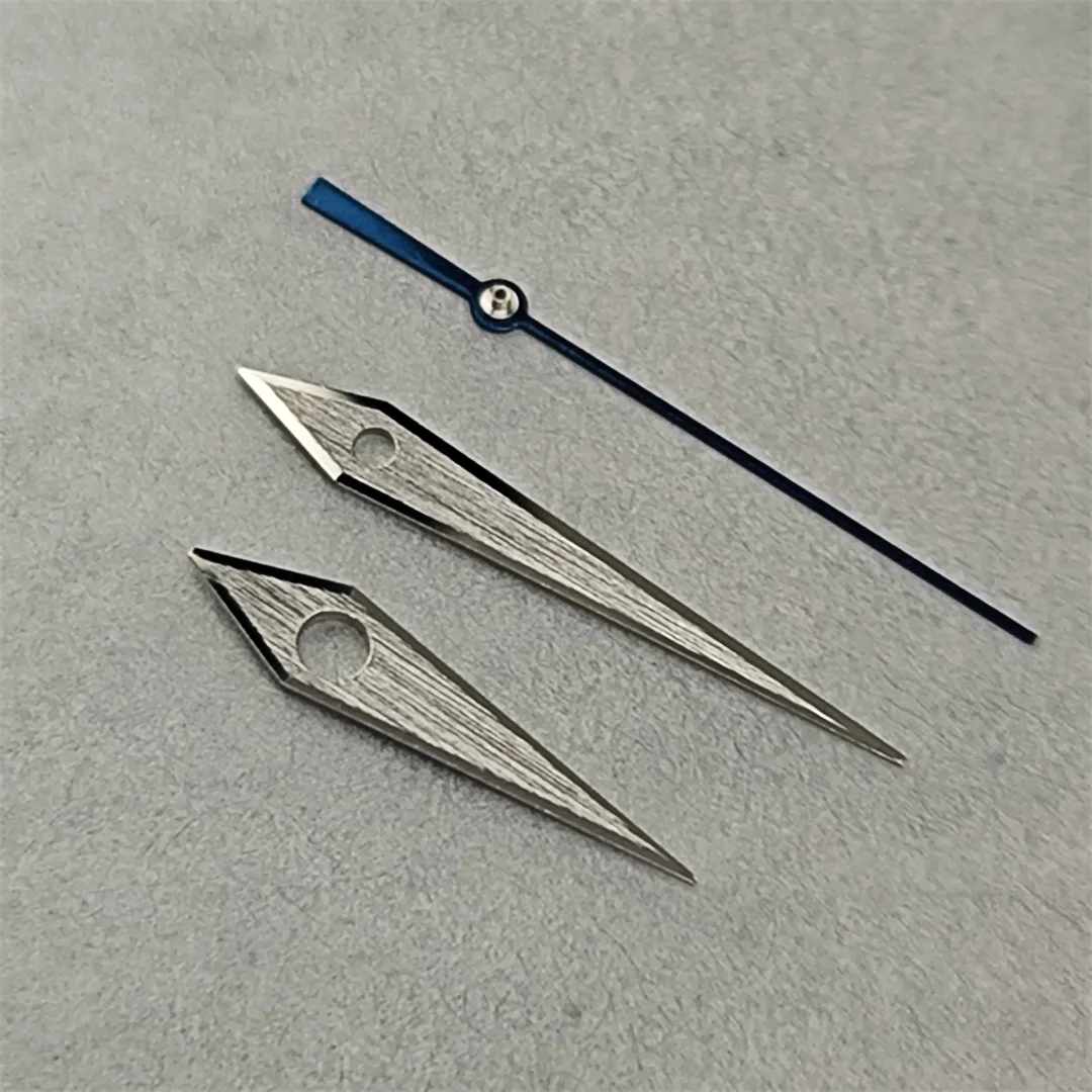 NH35 Lancette dell'orologio avanzate Lancette GS argentate per accessori per la modifica dell'orologio GS con lancette lucide a cinque lati luminose BGW9