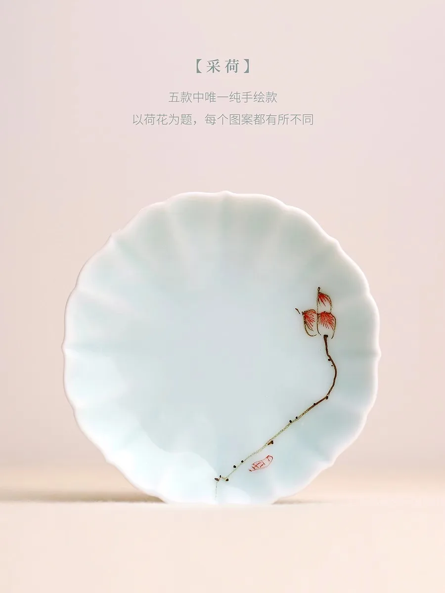 Chinese Ceramic Inkstone - Dual-Use for Brush Cleaning & Ink Storage (Calligraphy Essential) Xiao Kai