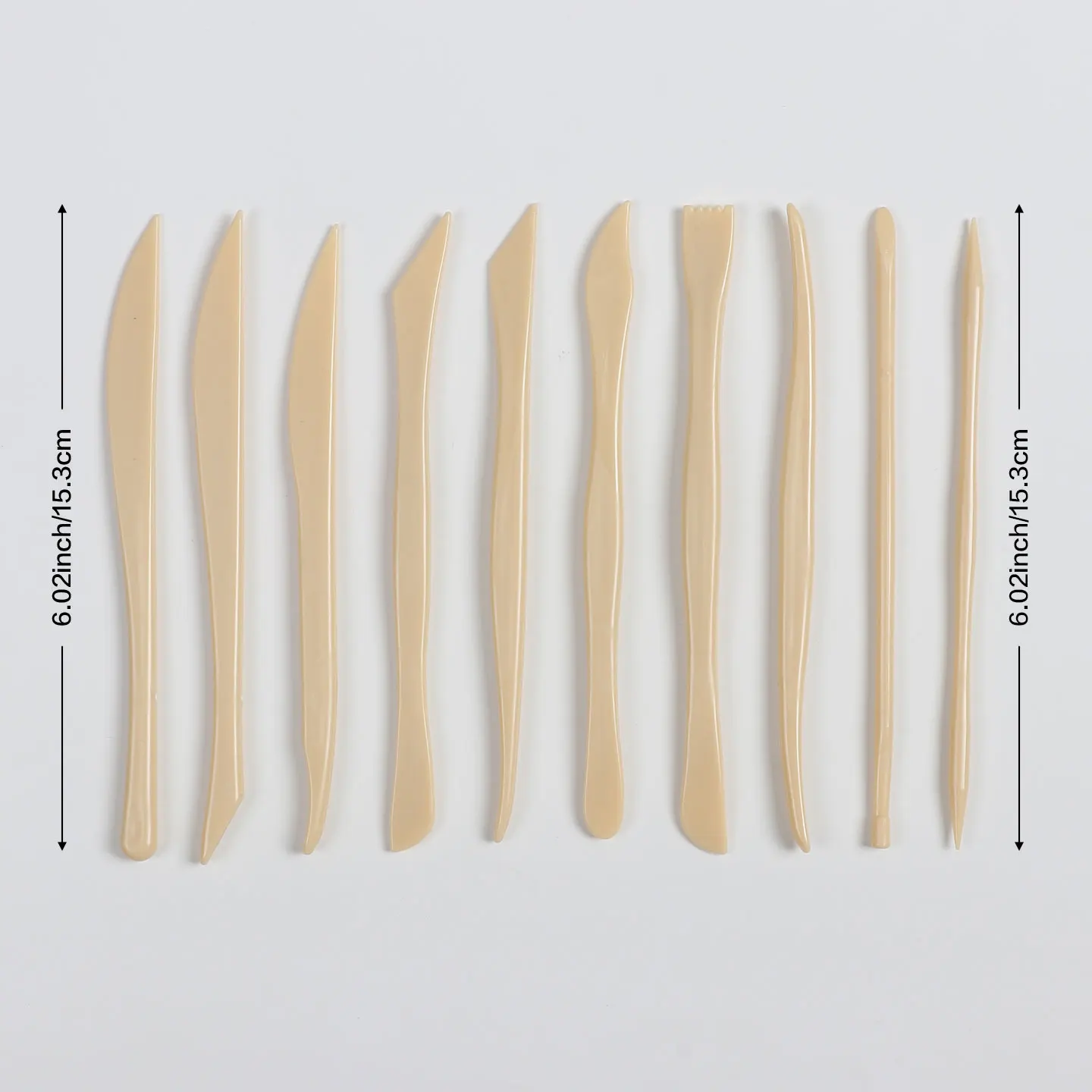 10pcs Clay Sculpting & Wax Carving Set - Double-Headed Pottery Tools with Comfortable Handles, Including Knife Heads and Forks