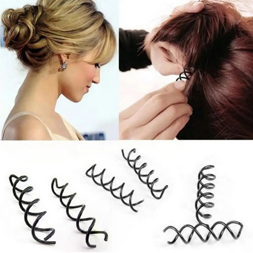 

12 Pcs Metal Spiral Spin Screw Pin Clip Hairpin Lady Twist Bobby Pin Hair Clip Barrette Hairpins For DIY Hair Clip Accessories