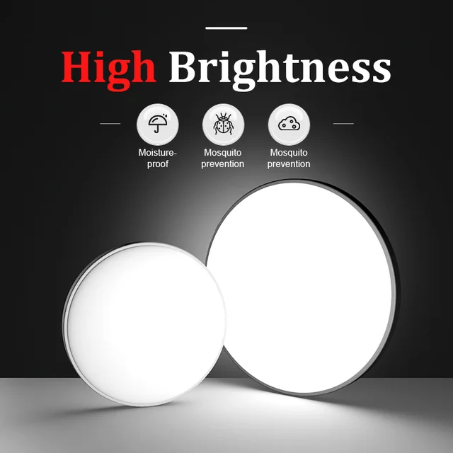 Led Ceiling Lamp Modern Ceiling Light IP65 Waterproof Round 30/18W Indoor Lighting For Bathroom Living Room Kitchen Balcony 220V Led Ceiling Lamp Modern Ceiling Light IP65 Waterproof Round 30/18W Indoor Lighting For Bathroom Living Room Kitchen Balcony 220V