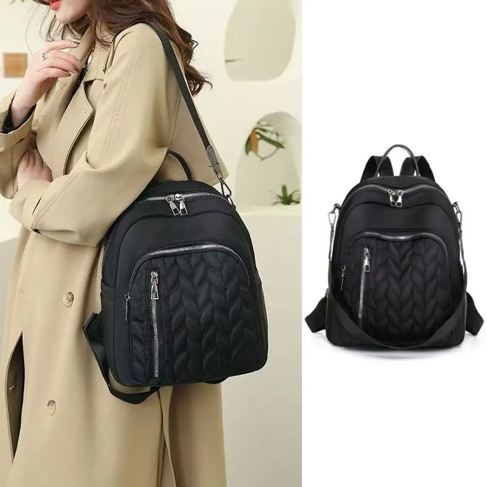 

Fashion Quilted Women Backpack Large Capacity Multifunctional School Bag Casual Shoulder Bag Travel
