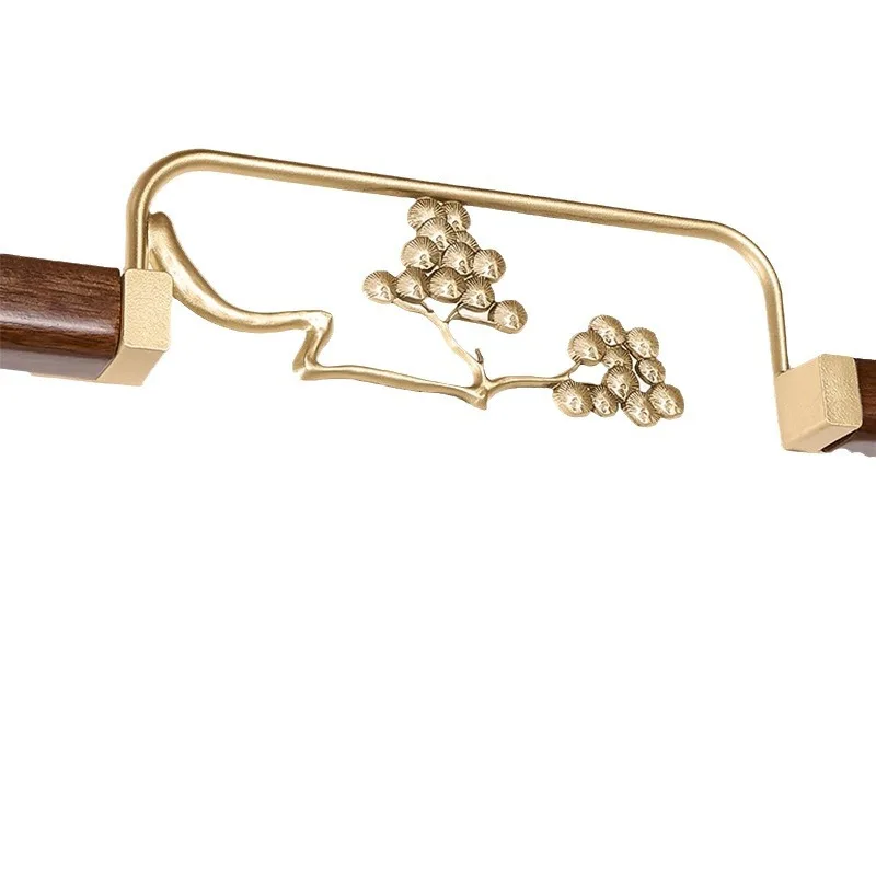 

New Chinese style, golden silk sandalwood ceiling lamp, simple atmosphere