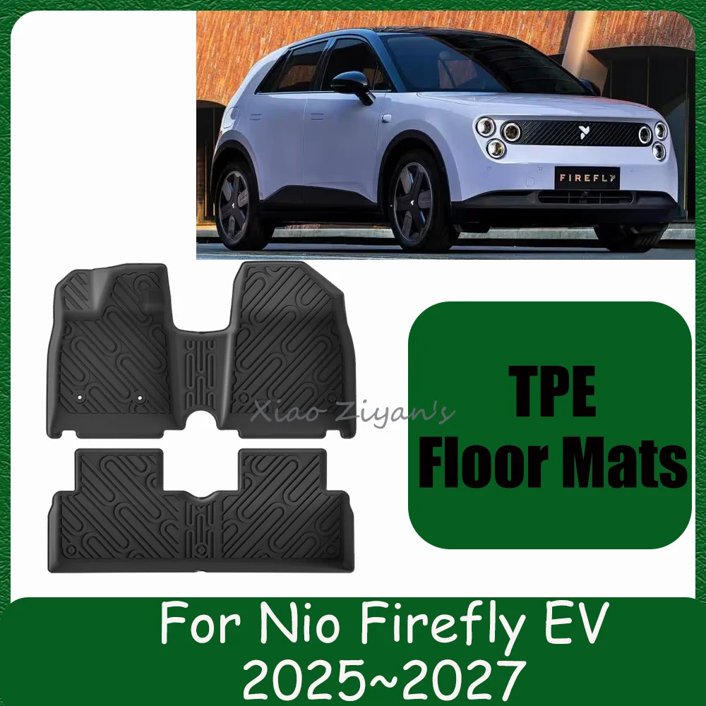 

For Nio Firefly EV 2025~2027 2026 LHD Car TPE Floor Mats Scratch Resistant Carpets Pad Wear-resistant Interior Accessories