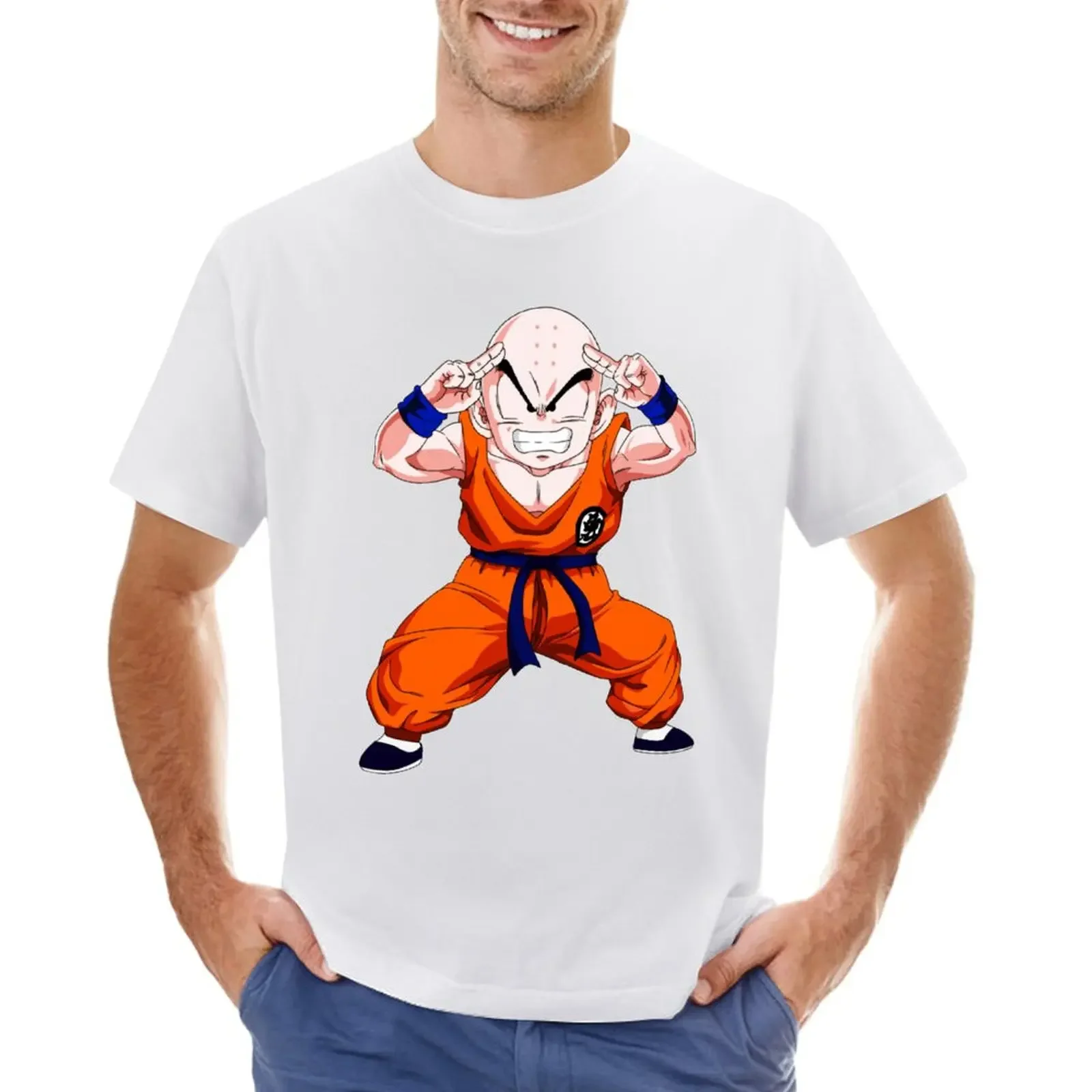 

Krillin T-shirt heavyweights shirts graphic tees plain t shirts men