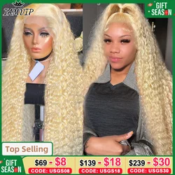 IAMVIP 13x4 Hd Transparent Lace Frontal 613 Blonde Lace Front For Black Women Brazilian Deep Wave Human Hair Wigs