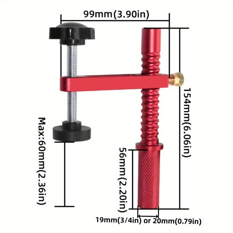 Multipurpose Aluminum MFT benches Clamps Aluminum Hold Down Clamps for Woodworkers