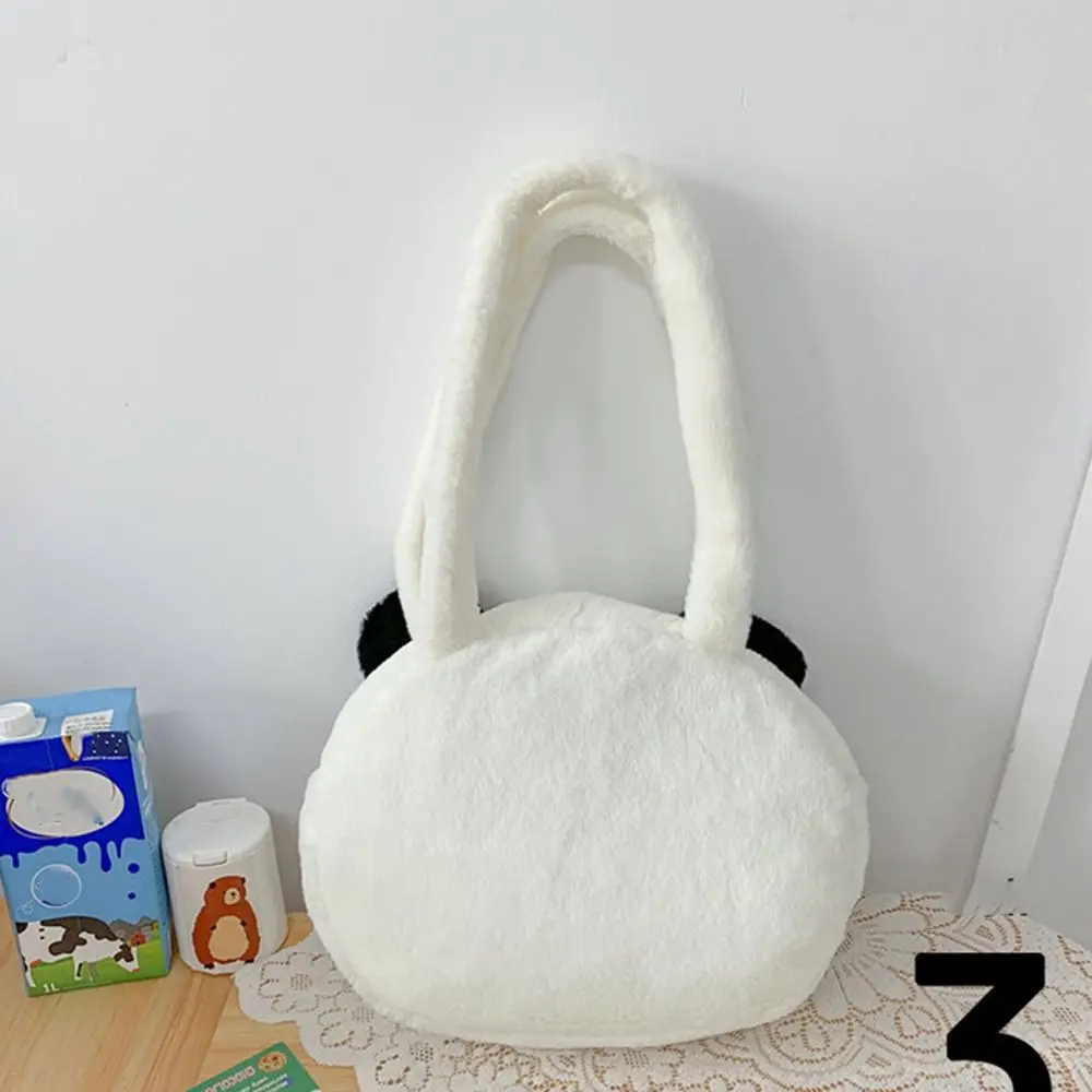 Plush Panda Backpack Adjustable Korean Style Animal Students School Bag Shoulder Bag Stuffed Bags Cartoon Messaage Bag Outdoor