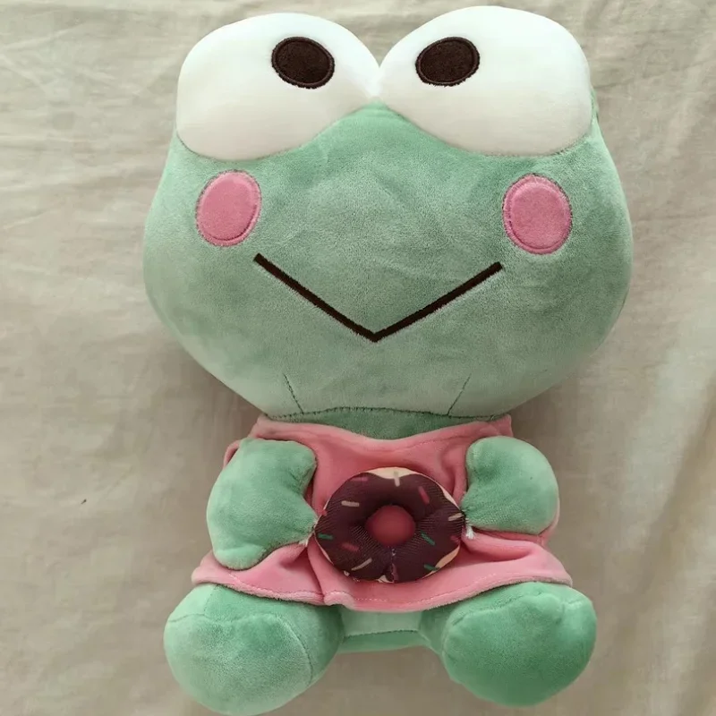 Sanrio Donut Pond Anime Figure Kero Kero Keroppi Stuffed Plush Animals Frog Doll Toys Throw Pillow Cushion Room Decoration Gifts