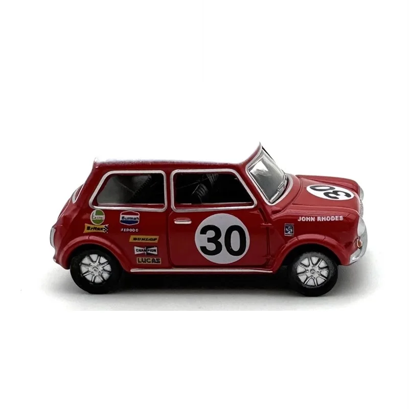 Oxford 1:76 Mi-ni Competition NO.30 Red Alloy Simulation Model Car