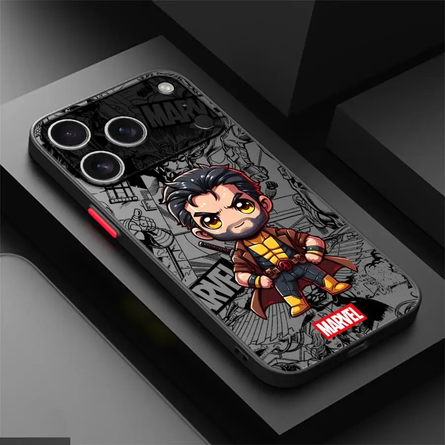 Funda para iPhone 17 Pro Max Deadpool Wolverine - usage example