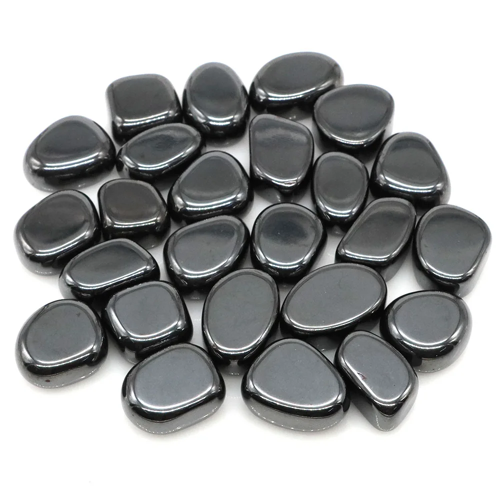 Crystal Stones Polished Black Lodestone Magnetite Palm Stone Home Decoration Magnetic Minerals Healing Body Field Balance Energy