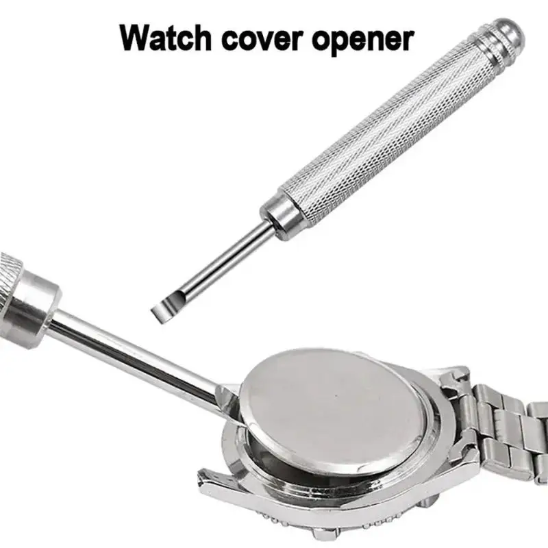 1Pcs Pry Tool New Press Battery Change Back Case Remover Remover Screw For Watchmaker Watch Back Case Opener Metal Repair Tool