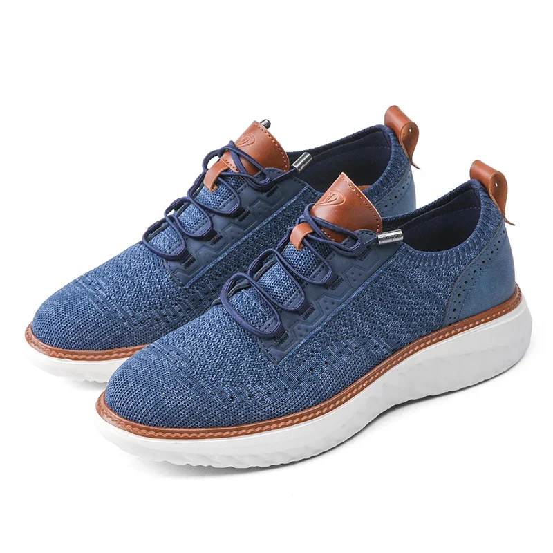 Summer Mens Comfortable Casual Mesh Shoes Non-Leather Breathable Big Foot Plus Size 49 50 51 52 53 54 Trendy British Style