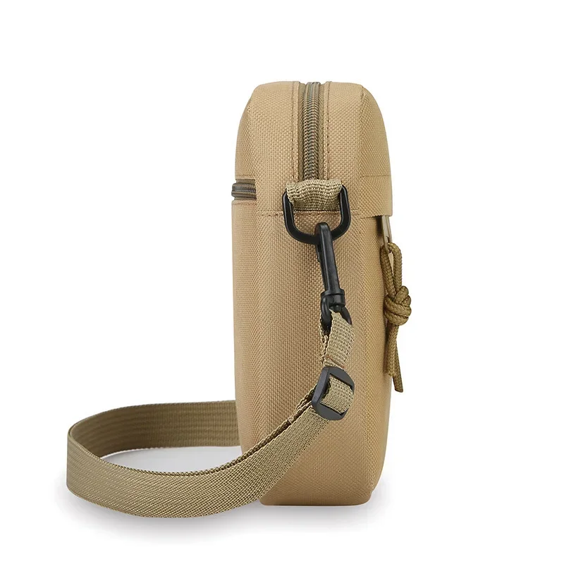 Simple Solid Color Canvas mini Square Bag lightweight Men Crossbody Casual Shoulder Bag Great for Casual Outings view 2