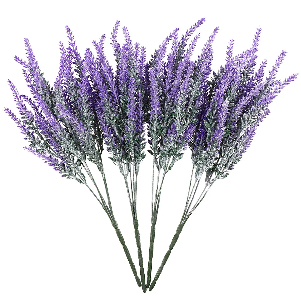 

Artificial Lavender Flowers Purple Bouquet Fake Lavender Wedding Decor Bridal Bouquets Flower Girl Baskets Photo Props Valentine
