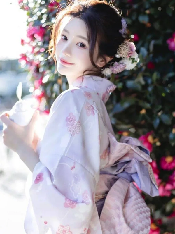 New Sle Outdoor Photoaphy Selfie Studio Kimono Dr Fre Blossom Firework Design Studio Lighting Costume Girls Dr