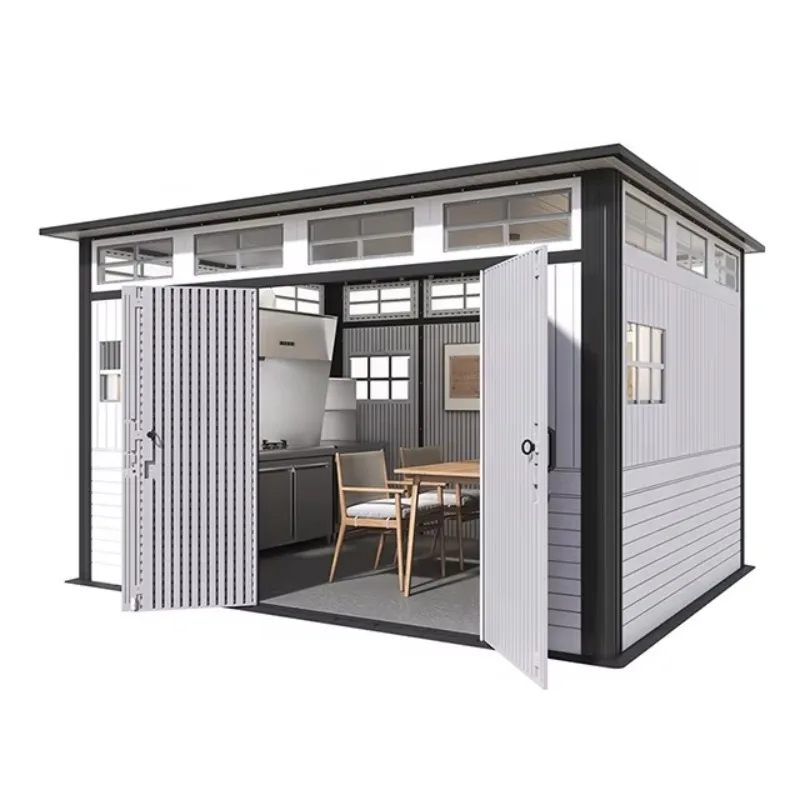 Modular Housing Units Outdoor Backyard Kitchen Tool Shed Outdoor Courtyard Simple Mobile Workbench Outdoor Combination House